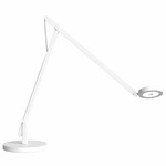 String Table Lamp - Matte White / Silver String