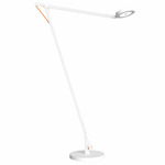 String Floor Lamp - Matte White / Orange String