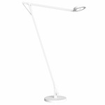 String Floor Lamp - Matte White / Silver String