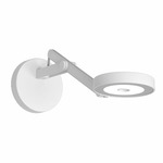 String Wall Light - Matte White / Silver String