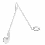 String Wall Light - Matte White / Silver String