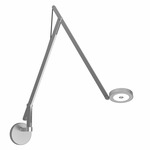 String Wall Light - Silver / Black String