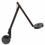 String Wall Light - Matte Black / Orange String