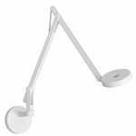 String Wall Light - Matte White / Silver String