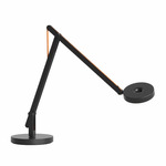 String Table Lamp - Matte Black / Orange String