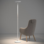 Sol Floor Lamp - Matte White / Matte White Reflector