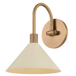 Jovani Wall Sconce - Patina Brass / Soft Sand