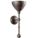 Vishal Wall Sconce - Black Patina Gold