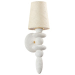 Cullen Wall Sconce - White / Natural