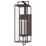 Beckham Outdoor Wall Light - Textured Bronze / Clear