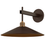 Harac Outdoor Wall Light - Bronze / Patina Brass / Clear