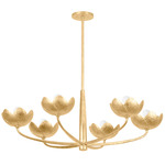 Arcata Chandelier - Vintage Gold Leaf
