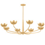 Arcata Chandelier - Vintage Gold Leaf