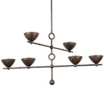 Vishal Chandelier - Black Patina Gold