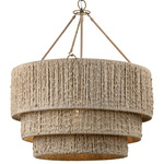 Reza Chandelier - Patina Brass / Natural