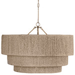 Reza Chandelier - Patina Brass / Natural