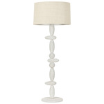 Cullen Floor Lamp - White / Natural
