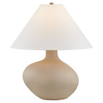 Rebecca Table Lamp - Sand / White Linen
