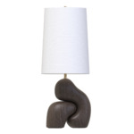 Alyth Table Lamp - Espresso / White Linen
