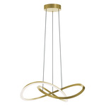 Celeste Color-Select Pendant - Antique Brass / White