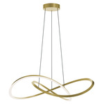 Celeste Color-Select Pendant - Antique Brass / White