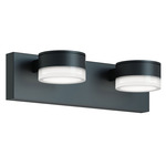 Emma Color-Select Bathroom Vanity Light - Black / White