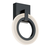 Halo Color-Select Wall Sconce - Black / Frosted