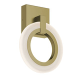 Halo Color-Select Wall Sconce - Antique Brass / Frosted