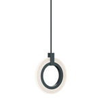 Halo Color-Select Pendant - Black / Frosted