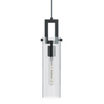 Houston Pendant - Black / Clear