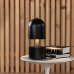Charles Table Lamp - Autumn Leather Black