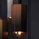 Hex Light Pendant - Copper Ombre / Transparent