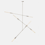 Sorenthia Pendant - Floor Model - Brushed Nickel / Nickel Details