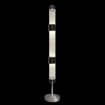 Bond Floor Lamp - Black / Silver Leaf / Diamond Blanket