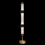 Bond Floor Lamp - Black / Gold Leaf / Bahama Sand