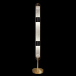 Bond Floor Lamp - Black / Gold Leaf / Diamond Blanket