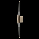 Blade Double Wall Sconce - Champagne / Dark Walnut