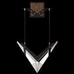Blade Wall Sconce - Black / Dark Walnut