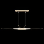Blade Linear Pendant - Champagne / Dark Walnut