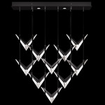 Blade Linear Multi Light Pendant - Black