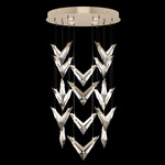 Blade Round Multi Light Pendant - Champagne