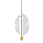 Embark Sail Pendant - Gold Leaf / Clear