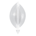 Embark Sail Wall Sconce - White / Clear