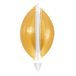 Embark Sail Wall Sconce - White / Amber