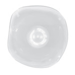 Embark Disc Wall Sconce - White / Clear