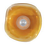Embark Disc Wall Sconce - Silver Leaf / Amber