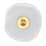 Embark Disc Wall Sconce - Gold Leaf / Clear