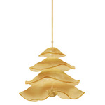 Embark Tiered Pendant - Gold Leaf / Amber