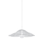 Embark Disc Pendant - White / Clear