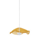Embark Disc Pendant - White / Amber